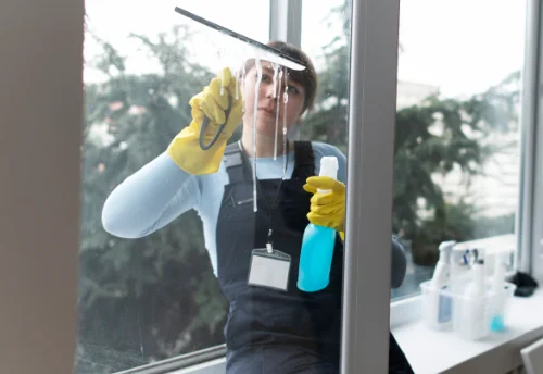 Nettoyage de vitres intérieures et extérieures à Charroux